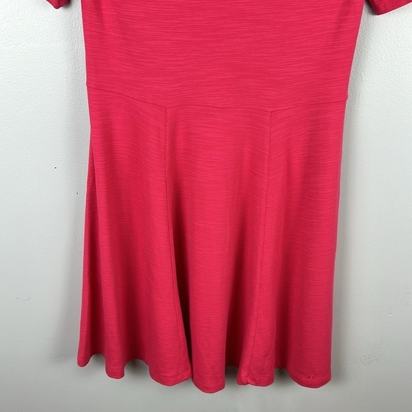 Free People Floral Garden Embroidered Sleeve A Line Dress Large Pink Raspberry - Picture 4 of 13